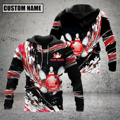 Maxcorners Breath Of Water Bowling And Pins Multicolor Option 3D Custom Name Shirt