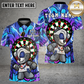 Maxcorners Graffiti Teddy Bear Dartboard Urban Style Multicolor Options Personalized Name, Team Name 3D Shirt (4 Colors)