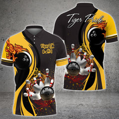 Maxcorners Tiger Bowl Team Customized Name 3D Shirt