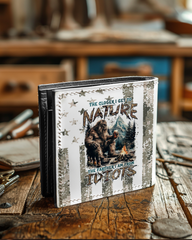 Maxcorners The Closer I Get To Nature Bigfoot Leather Wallet LM2101