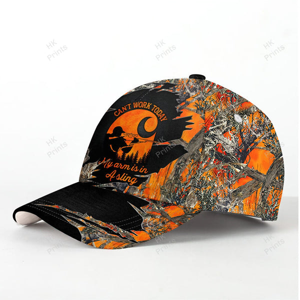 Maxcorners Can't Work Today Orange Camouflage Hunting Apparels