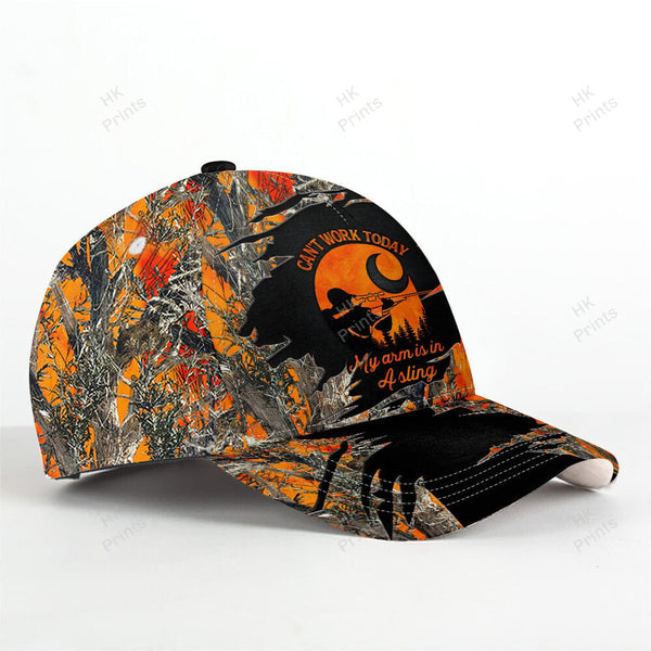 Maxcorners Can't Work Today Orange Camouflage Hunting Apparels