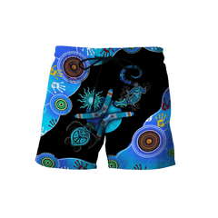 Maxcorners Aboriginal Naidoc Week Blue Turtle Lizard Shirts