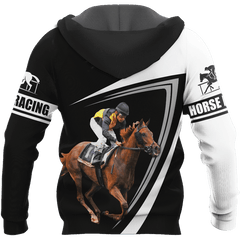 Maxcorners Men Hoodie Black White Personalized Name