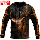 Maxcorners Personalized Name Deer Hunting 3D Design All Over Printed