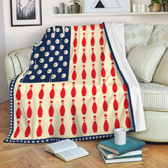 Maxcorners Bowling Ball American Usa Flag Blanket