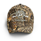 Maxcorners Custom Name Duck Hunting Waterfowl Camo Unisex Cap