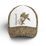 Maxcorners Custom Name Duck Hunting Waterfowl Camo Unisex Cap 1