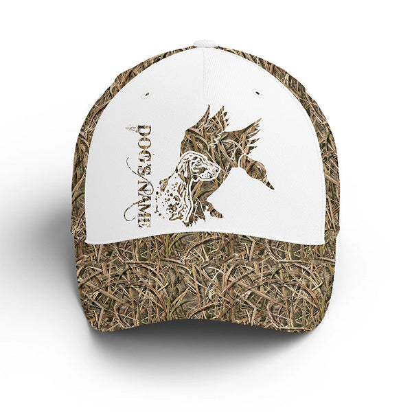 Maxcorners Custom Name Duck Hunting Waterfowl Camo Unisex Cap 1