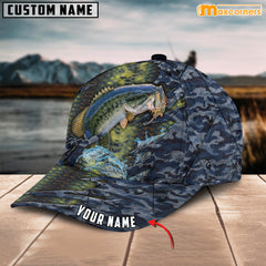Maxcorners Personalized Steel Bass Fishing Cap