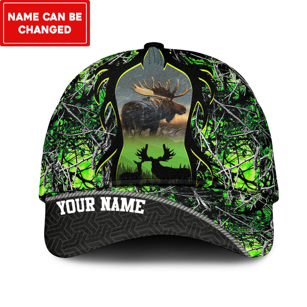 Maxcorners Moose Hunting Multicolor Personalized Cap