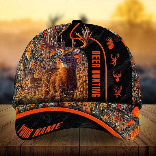 Maxcorners Deer Hunting Personalized Cap 3D