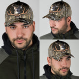 Maxcorners Personalized Hunting Deer Camo In Antler Classic Cap HM38