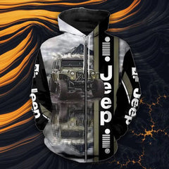 Maxcorners Jeep Car 3D Hoodie