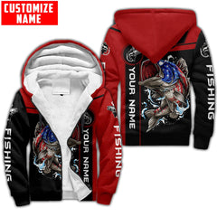 Maxcorners Bass Fishing Personalized Name 3D Shirt