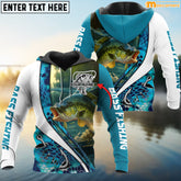 Maxcorners Bass Fishing Personalized Name 3D Shirt