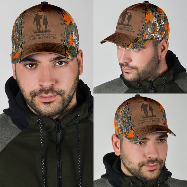 Maxcorners Hunting To My Son Classic Cap