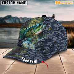 Maxcorners Personalized Steel Bass Fishing Cap