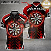 Maxcorners Darts Flaming Dartboard and Flying Darts Multicolor Customized Name, Team Name 3D Shirts