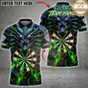 Maxcorners Darts Dark Dragon Flaming Dartboard Design Multicolor Customized Name, Team Name 3D Shirts