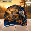 Maxcorners Hunting American Flag Sunset Rifle Personalized 3D Cap