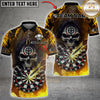 Maxcorners Darts Flaming Skull Dartboard Design Multicolor Customized Name, Team Name 3D Shirts