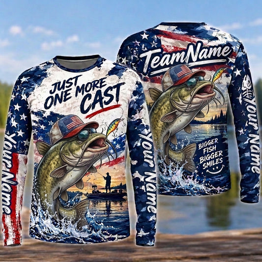 (13 Breeds) Maxcorners Fishing American Flag Beer Freedom Eagle Splash Design Custom Name & Team Name 3D Shirts