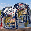 (13 Breeds) Maxcorners Fishing American Flag Beer Freedom Eagle Splash Design Custom Name & Team Name 3D Shirts