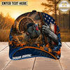 Maxcorners Hunting American Flag Sunset Rifle Personalized 3D Cap