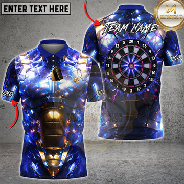 Maxcorners Iron Warrior Armor Darts Board Multiple Options Personalized Name, Team Name 3D Shirt