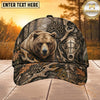 Maxcorners Hunting Skull Target Woodland Camo Personalized 3D Cap