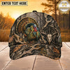 Maxcorners Hunting Skull Target Woodland Camo Personalized 3D Cap