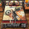 Maxcorners Motocross 16 Personalized Bedding Set