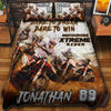 Maxcorners Motocross 10 Personalized Bedding Set
