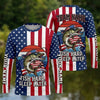 (13 Breeds) Maxcorners Fishing Red White Blue Camo Born To Fish Forced To Work Beer Design Custom Name & Team Name 3D Shirts