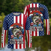 (13 Breeds) Maxcorners Fishing Red White Blue Camo Born To Fish Forced To Work Beer Design Custom Name & Team Name 3D Shirts