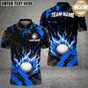 Maxcorners Golf Grunge Flame Personalized Name, Team Name 3D Shirt (6 Colors)