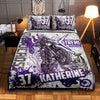 Maxcorners Motocross 30 Multicolor Option Personalized Bedding Set