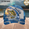 Maxcorners Fishing Ocean Sunset Personalized 3D Cap