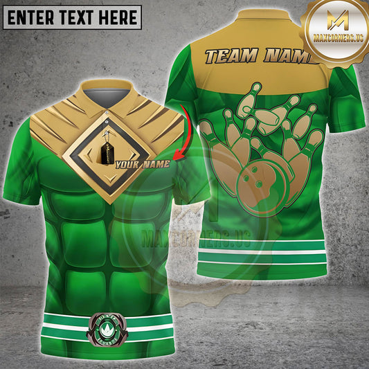 Maxcorners Darts Green Gold Armor Dartboard Design Personalized Name 3D Unisex Shirt