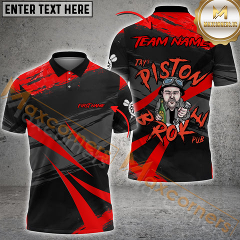 Maxcorners Jersey Multicolor Option Customized Name, Team Name 3D Polo Shirt For Paula