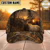 Maxcorners Hunting Sunset Target Woodland Camo Personalized 3D Cap