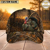 Maxcorners Hunting Sunset Target Woodland Camo Personalized 3D Cap