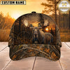 Maxcorners Hunting Sunset Target Woodland Camo Personalized 3D Cap