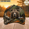 Maxcorners Hunting Orange Green Splash Forest Personalized 3D Cap