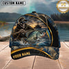 Maxcorners Fishing Skull Fisherman and Lure Personalized 3D Cap