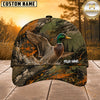 Maxcorners Hunting Orange Green Splash Forest Personalized 3D Cap