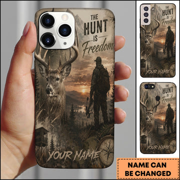 Maxcorners Deer Hunting Freedom Wilderness Personalized Nam 3D Phone Case