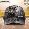 Maxcorners Hunting Metal Camo Personalized Name 3D Cap