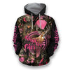 Maxcorners Hunting Deer Country Girl Custom Name Shirt 3D All Over Printed Clothes